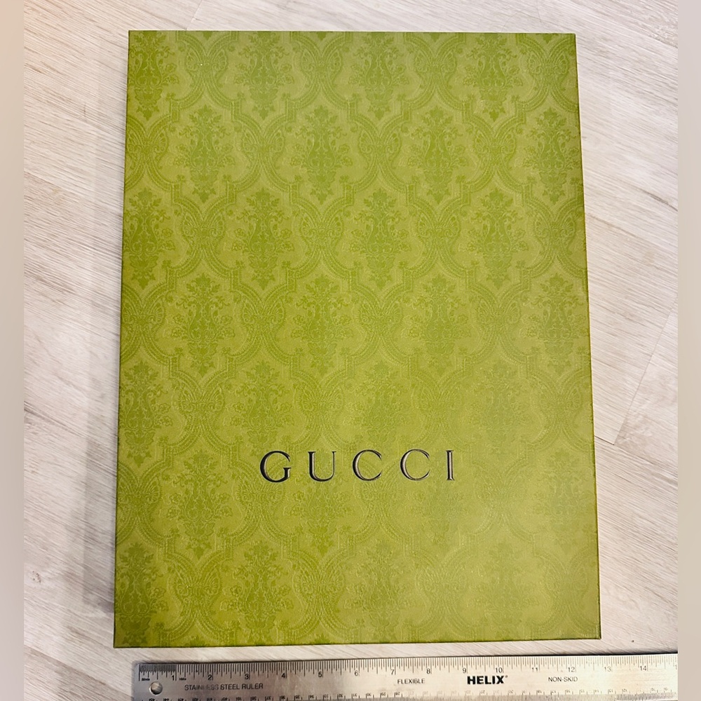Designer Authentic Gucci garment storage box